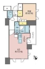 パークリュクス神楽坂 8階 間取り図