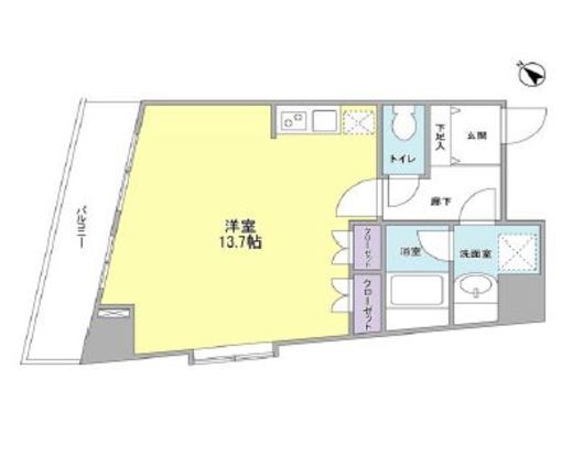 コンフォリア池尻 503 間取り図