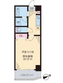 モンテヴェルデ神楽坂 206 間取り図