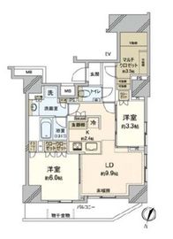 パークリュクス西新宿 6階 間取り図