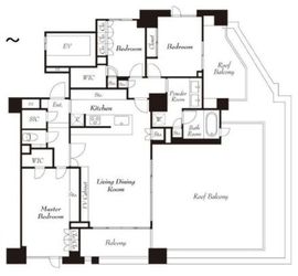 プラウド自由が丘 8階 間取り図