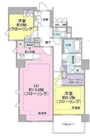 ジオグランデ元麻布 4階 間取り図