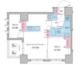 クレヴィアリグゼ日暮里 501 間取り図