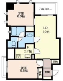 エスティメゾン五反田 1204 間取り図