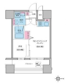 クレヴィアリグゼ日暮里 903 間取り図