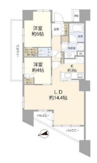 パークホームズ清澄白河 8階 間取り図