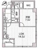 レジデンス白金高輪 601 間取り図