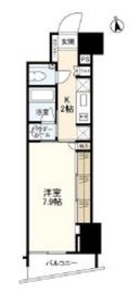 パークリュクス新宿御苑前mono 10階 間取り図