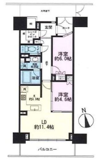 パークハウス文京関口 9階 間取り図