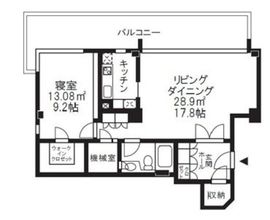 元麻布ガーデン 401 間取り図