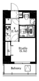 エスティメゾン戸越 205 間取り図