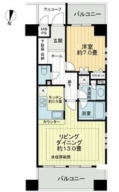 ガレリアコルテ六番町 7階 間取り図