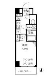 ループコート日本橋 302 間取り図