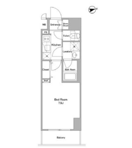 アスール北上野 1302 間取り図