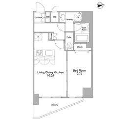 アスール北上野 201 間取り図