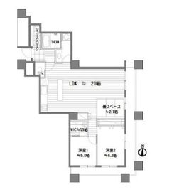 西戸山タワーホウムズ 25階 間取り図