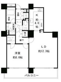 リバーポイントタワー 1403 間取り図