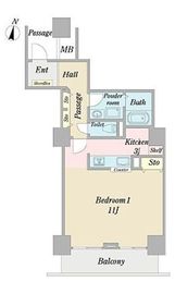 天王洲ビュータワー 805 間取り図