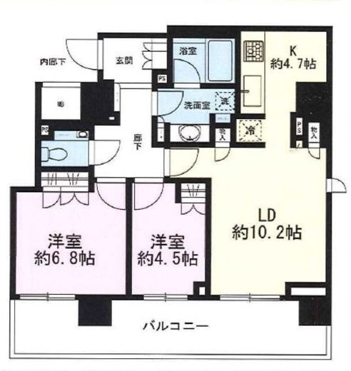 ザ・パークハウス五番町 9階 間取り図