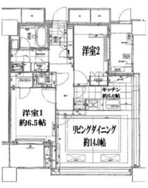 アウルタワー 23階 間取り図