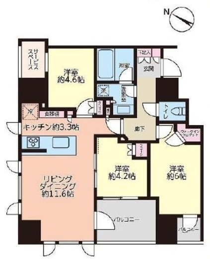 パークホームズ文京本郷通り 7階 間取り図