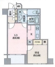 アクシア日本橋 12階 間取り図