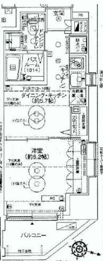 エステムプラザ飯田橋タワーレジデンス 605 間取り図