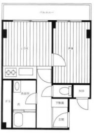 コープ野村一番町 2階 間取り図