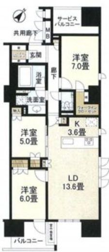 プレミスト日本橋浜町公園 10階 間取り図