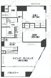 D'グランセ西麻布ハイヴァリー 2階 間取り図