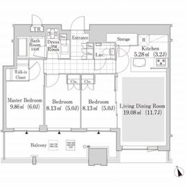 大崎ガーデンレジデンス 1404 間取り図