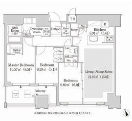 大崎ガーデンレジデンス 1208 間取り図