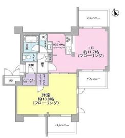 アゼリアテラス新宿 2階 間取り図