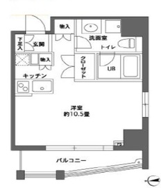 カスタリア森下2 801 間取り図