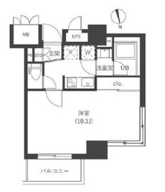 木場レジデンス壱番館 601 間取り図