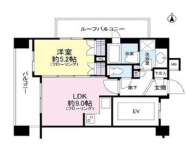 クレアホームズ新宿百人町 6階 間取り図