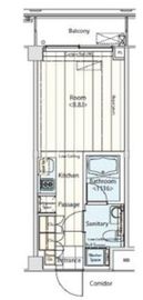 イプセ蒲田ウエスト 214 間取り図