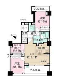 パークハウス池田山公園白金台の杜 4階 間取り図