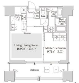 大崎ガーデンレジデンス 411 間取り図