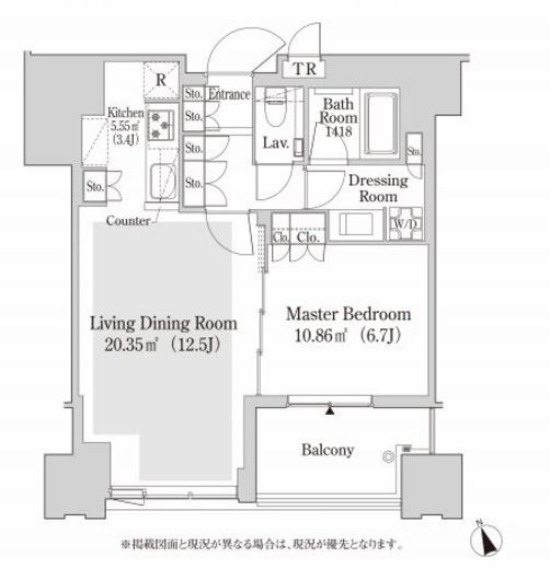 大崎ガーデンレジデンス 513 間取り図