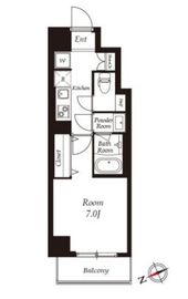 エルスタンザ清澄白河 304 間取り図