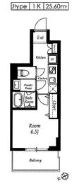 エルスタンザ清澄白河 603 間取り図