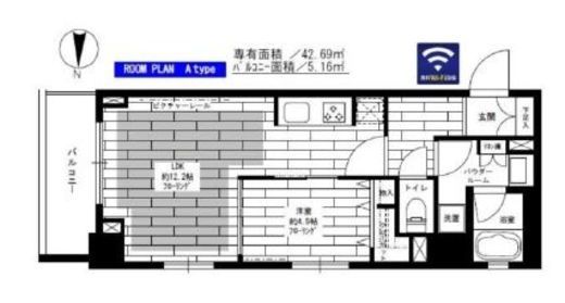 ステージファースト両国東 2階 間取り図
