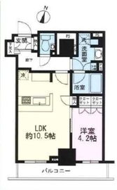 パークリュクス西新宿 3階 間取り図