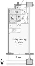 レジディア西麻布 610 間取り図