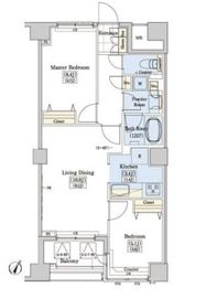 レジディアタワー上池袋 タワー棟 523 間取り図