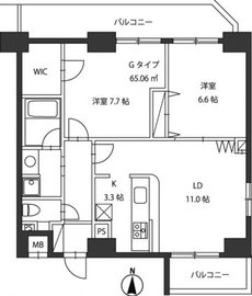 レジディア新御茶ノ水 1101 間取り図