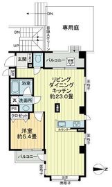 トゥールロワイヤル神宮前 1階 間取り図