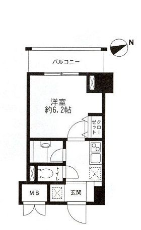 レジディア東品川 604 間取り図