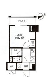 レジディア東品川 604 間取り図